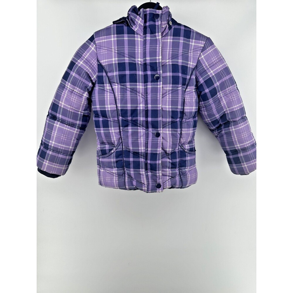 Big Chill 2 Hooded Winter Jacket 7/8 Girls Check